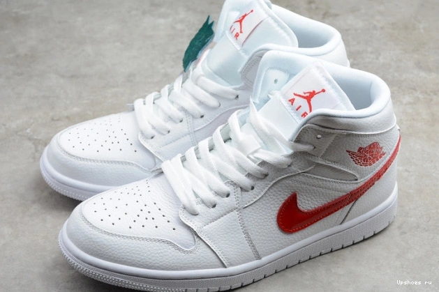 White Jordan BQ6472-106 Red University Mid (W) 1 0109